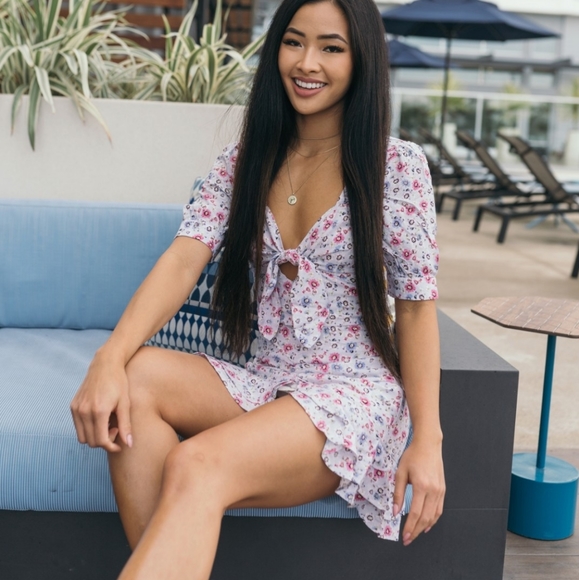 Pink and purple floral print crop top - Picture 4 of 9